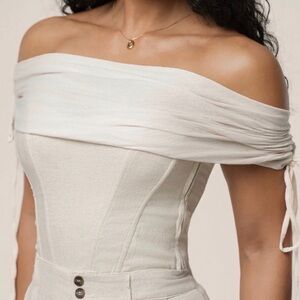 JLUXLABEL | Natural New Obsession Draped Top | L